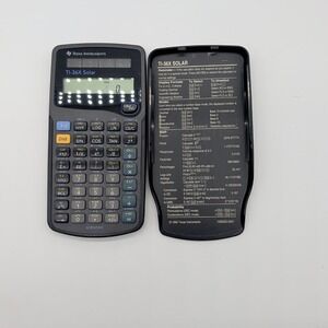 Texas Instruments TI-36X Solar Scientific Calculator Black/Gray Untested